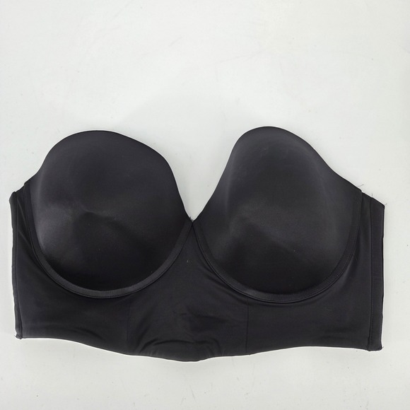 Cacique Other - Cacique Black Strapless Multi-Way Underwire Bra 40G Smooth Seamless S